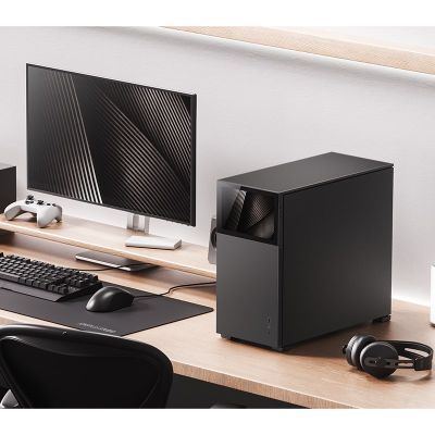 31. Jonsbo D41 Screen ATX Case, Tempered Glass - Black