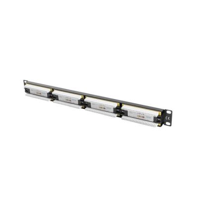 Patch panel Lanberg PPU5-1024-B (1U; 19"; cat. 5e; UTP; 24xRJ-45)