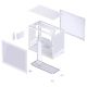 11. Jonsbo D32 STD PC Case, White, Mini Case, mATX, Tempered Glass – White