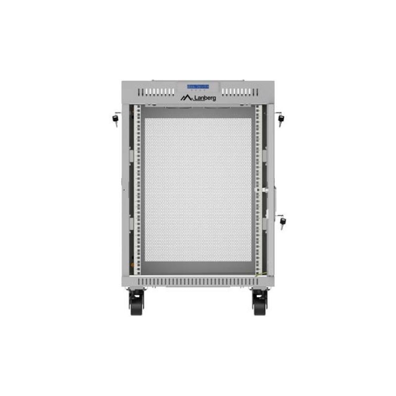 20. LANBERG FLOOR CABINET 19" 15U 600X800 LCD GRAY