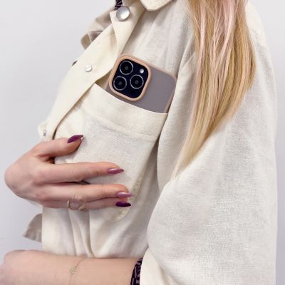 12. Kingxbar Plain Series case cover for iPhone 13 Pro Max silicone case gray