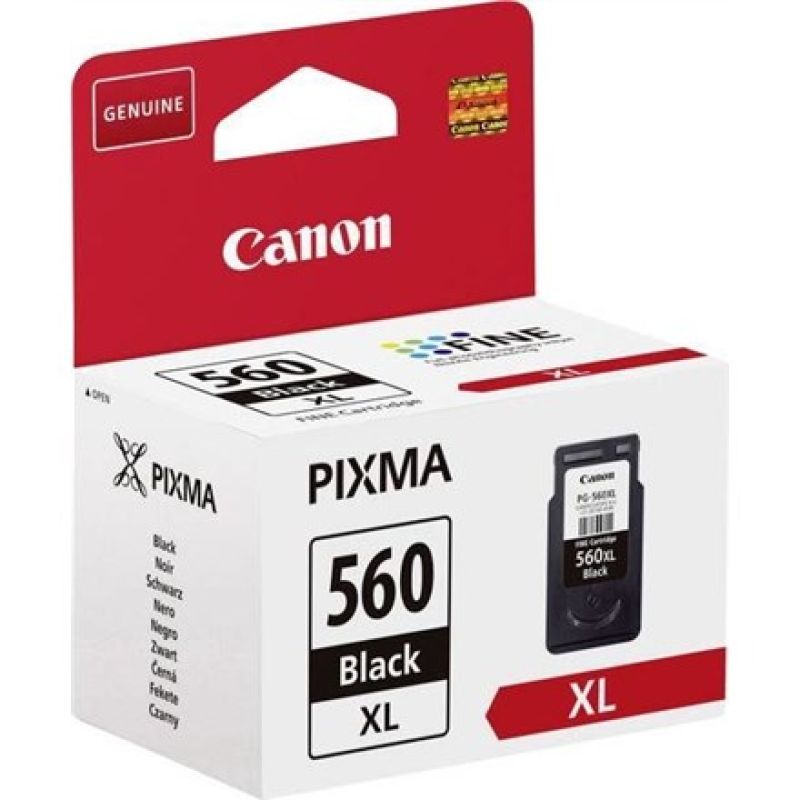 3. Canon black ink PG-560XL = PG560XL = 3712C001, 400 pages, 14.3 ml