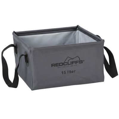 2. Foldable Travel Bowl Square Water Container 15L Gray Redcliffs