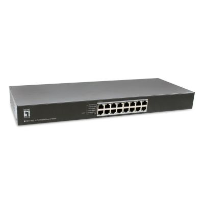 2. LevelOne GEU-1632 Unmanaged Gigabit Ethernet (10/100/1000) 1U Gray