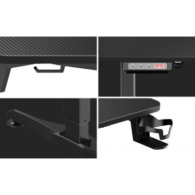 9. Huzaro Hero 8.5 Black Gaming Desk