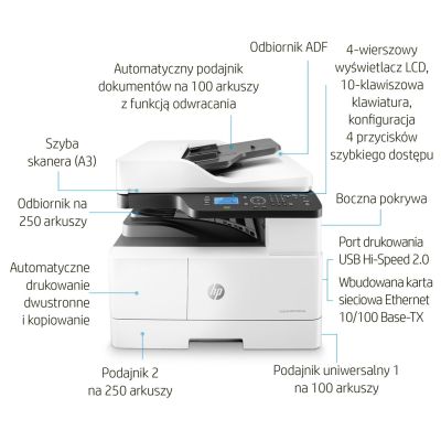 2. HP LaserJet M443nda Multifunction Printer