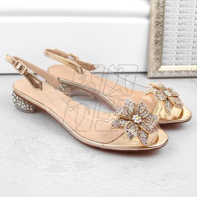 5. Transparent S.Barski W OLI248C gold sandals