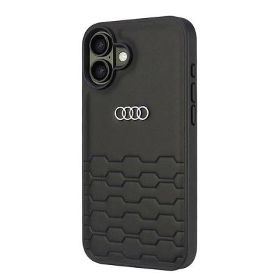 2. Audi Synthetic Leather iPhone 16 Plus 6.7" black/black hardcase AU-TPUPCIP16M-GT/D2-BK