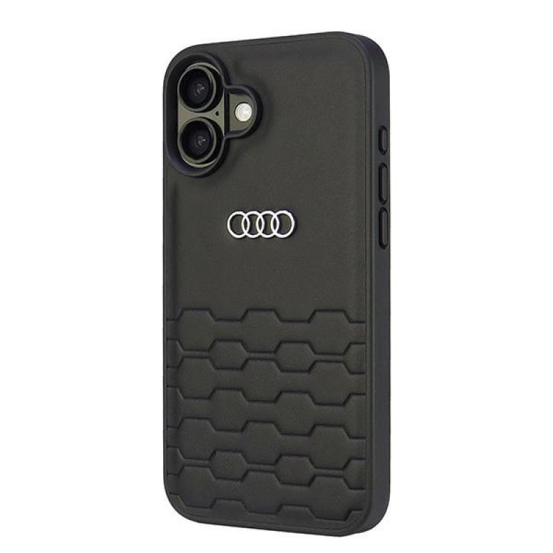 2. Audi Synthetic Leather iPhone 16 Plus 6.7" black/black hardcase AU-TPUPCIP16M-GT/D2-BK