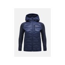 Peak Performance W Helium Down Hybrid Hood Navy Blue Down Jacket