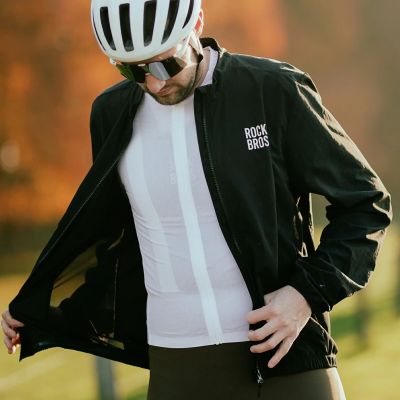 6. Rockbros YDCX008 Diamond Long Sleeve Cycling Jersey Size L - White