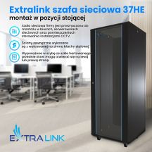 EXTRALINK FLOOR RACK CABINET 37U 600X1000 BLACK