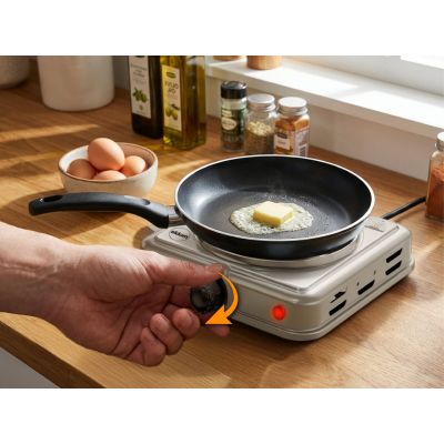13. ELDOM ELECTRIC COOKER PG13 UNNA 1000W SILVER