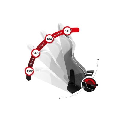 37. Huzaro Force 6.2 White Mesh Gaming Chair
