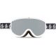 3. Volcom FOOTPRINTS WHITE RERUN/SILVER CHROME snowboard goggles silver mirrors (VG0622316)