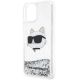 6. Karl Lagerfeld KLHCP12MLNHCCS iPhone 12/ 12 Pro 6.1" silver/silver hardcase Glitter Choupette Head