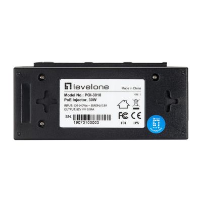 6. LevelOne POI-3010 PoE Fast Ethernet Adapter, Gigabit Ethernet 52V
