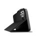 4. Puro Wallet Stand case for iPhone 17 made of eco-leather, with a flap, wallet and stand function - black