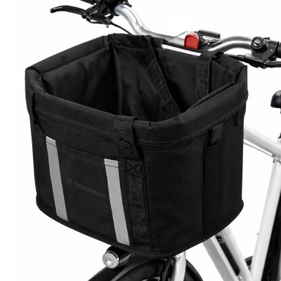 2. Wozinsky fabric bicycle basket large - black