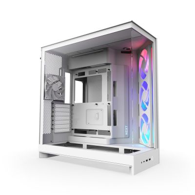 2. NZXT H9 Flow RGB Midi Tower Case White