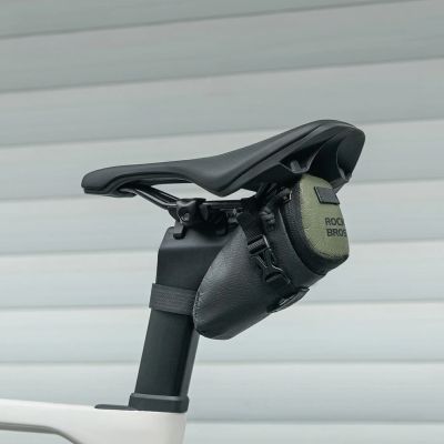 7. Rockbros DB006 Bicycle Saddle Bag 0.2L - Black and Green