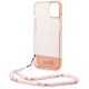 6. Guess GUHCP14MHGCOHP iPhone 14 Plus 6.7" pink/pink hardcase Translucent Pearl Strap