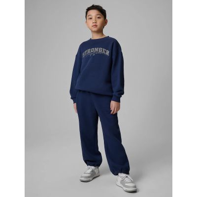 4. Boys' wide leg sweatpants 4F 4FJRSS26TTROM1731-31S