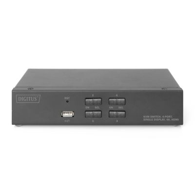 2. KVM Switch, 4-Port, Single Display, 4K, HDMI