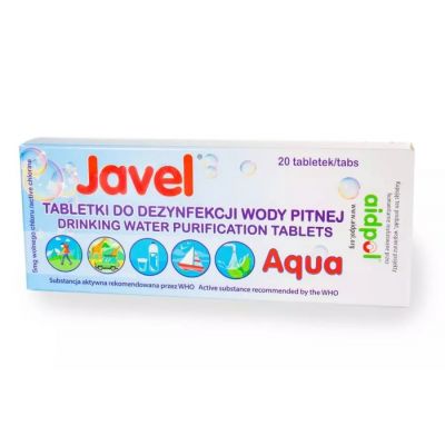 Javel Aqua water disinfection tablets 20 pcs