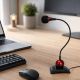 9. Esperanza Chat Desktop Microphone EH130 (red)