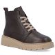 Women's brown leather wedge ankle boots Rieker 70405-25