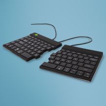 R-Go Tools Ergonomic R-Go Split Break v2 Keyboard with Break Software, QWERTY_US, Wired, Black