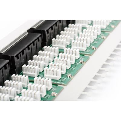 4. Digitus ISDN Patch Panel 19" 50x RJ45 (8P4C), LSA level, cat.3, unshielded, 1U, gray