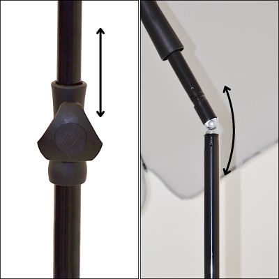 25. GARDEN PARASOL 185 CM GREY