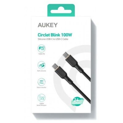 2. AUKEY CB-SCC101 USB-C QC PD CABLE 1M 5A 100W