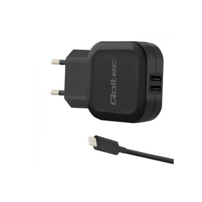 Qoltec 50188 wall charger (3400 mA; 17W; USB, USB type C)