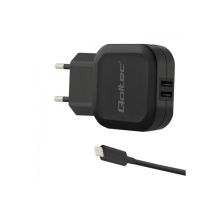 Qoltec 50188 wall charger (3400 mA; 17W; USB, USB type C)