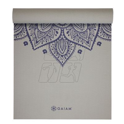 3. Gaiam Sustained Sundial Flower Yoga Mat 5mm 65732