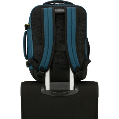 5. American Tourister Take2cabin S/M Backpack Hiking Backpack Blue Recycled Polyethylene Terephthalate (rPET)