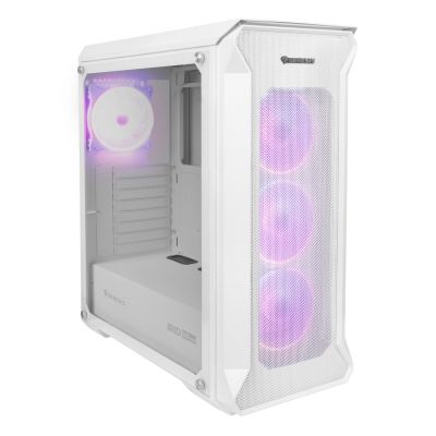 9. GENESIS IRID 505 ARGB WHITE MIDI TOWER CASE NPC-1872