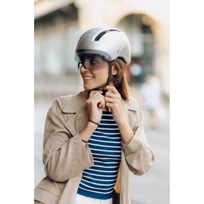 8. HJC CALIDO PLUS Bicycle Helmet Silver PEARL GREYISH SILVER rL