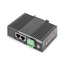 Industrial PoE+ power supply. Gigabit, 802.3 af/a