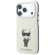 3. Karl Lagerfeld Smooth Ikonik Sketch MagSafe Case for iPhone 18 Pro / 17 Pro - Beige