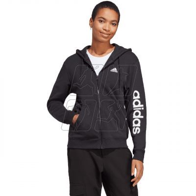 3. adidas Essentials Linear Full-Zip French Terry Hoodie W IC6863