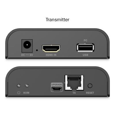 2. HDMI 4K/60Hz twisted pair extender with USB 2.0 KVM over IP 1G or up to 120m/200m, max. 253 receivers, touchscreen - set