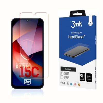 5. 3mk HardGlass tempered glass for Xiaomi Redmi 15C