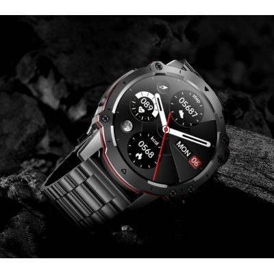 14. Men's Smartwatch Rubicon RNCF18-1 BLACK Bracelet + Strap