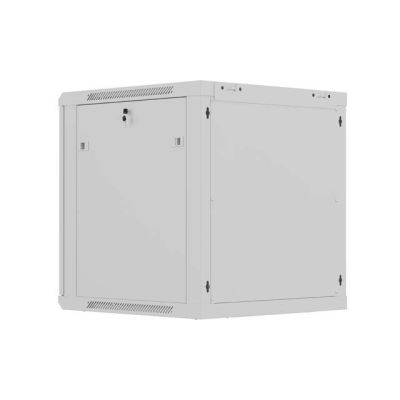 28. LANBERG 19" 12U 600X600 GREY WALL-MOUNTED RACK CABINET WITH PERFORATED DOORS (FLAT PACK)