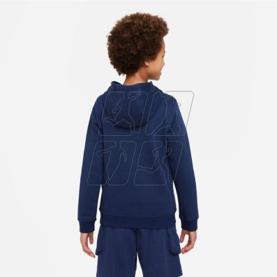 2. Nike Sportswear Flc Po Hoody Jr DX2295 410 sweatshirt