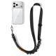 4. Tech-Protect C9S Rope Crossbody Phone Lanyard - Black and Orange